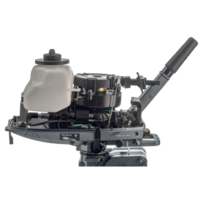 1 (1) Лодочный мотор 2х-тактный MIKATSU M5FHS + внешний топливный бак 12 л.