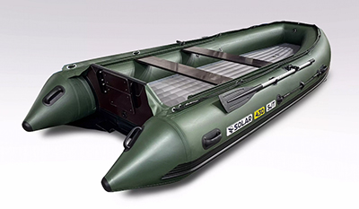1 Лодка надувная моторная Solar-430 super jet tunnel